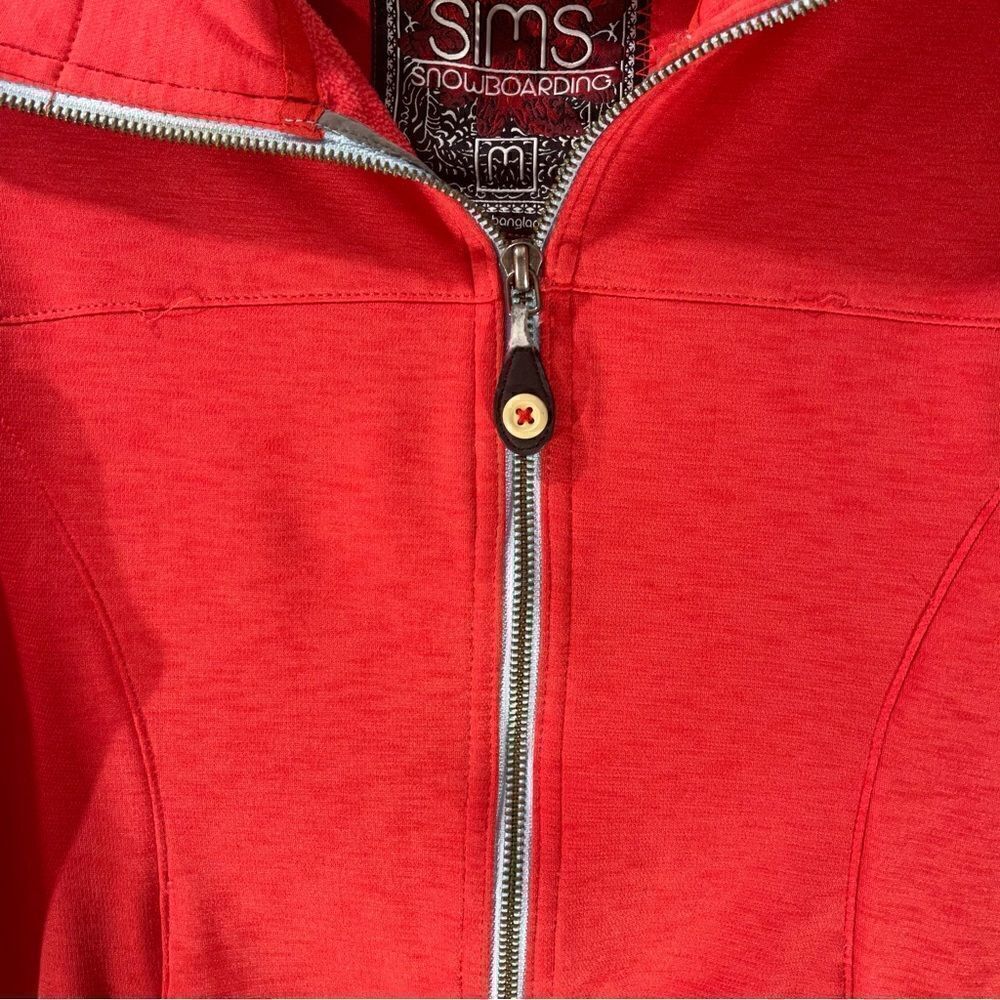 Sims Snowboarding Red Full Zip Jacket Size Medium - Picture 8 of 9
